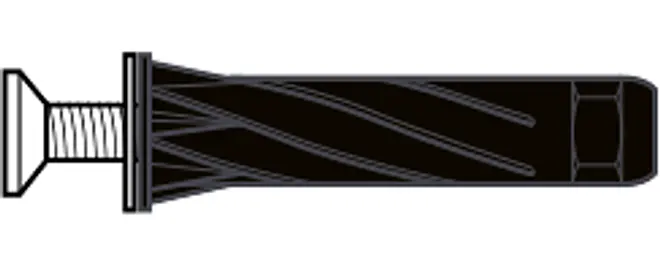 Tillex Plugs pan 5 x 65 mm - sort 25-pak