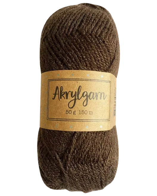 Akrylgarn 50 g - espresso