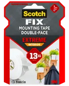 Scotch-FIX™ Dubbelshäftande tejp Extreme INDOOR 19 mm x 5 meter