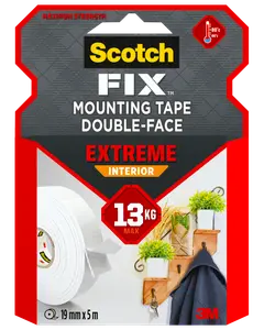 Scotch-FIX™ Dobbeltklæbende Ekstrem INDE 19 mm x 5 meter