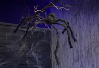 Halloween spindel 125 cm - svart