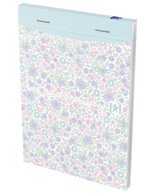 Anteckningsblock Floral A6 linjerat