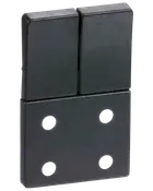 LK FUGA Tangent stikkontakt 1½ dobbelt - koksgrå