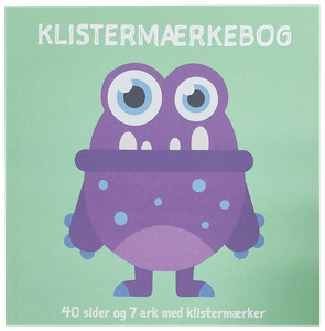 Klistermärkesbok monster