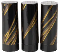 Konfettikanon H. 10 cm klassisk 3 st. blandade