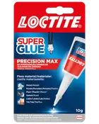 Loctite Super Glue Precision Max, 10g tube, egnet til metal, porcelæn, plast, gummi, læder og træ. Præcisionsapplikator for nøjagtig, stærk og hurtig limning.