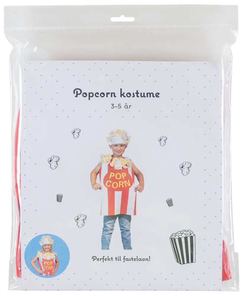 Kostym popcorn 3-5 år