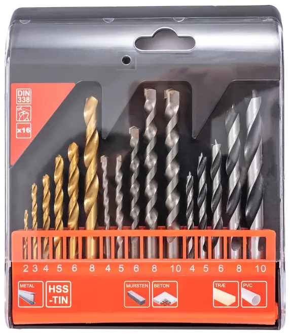 Mitsutomo Borsæt træ-mur-metal 16 dele