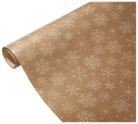 Kraftpapir Hvide Motiver - 4 m