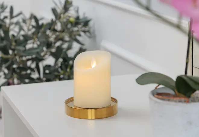 Led-ljus vax höjd 10 cm