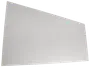 Rektangulær hvid akrylplade med glat, blank overflade. Velegnet til gør-det-selv-projekter, skilte eller beskyttelsesskærme. Let, holdbar og nem at tilpasse.