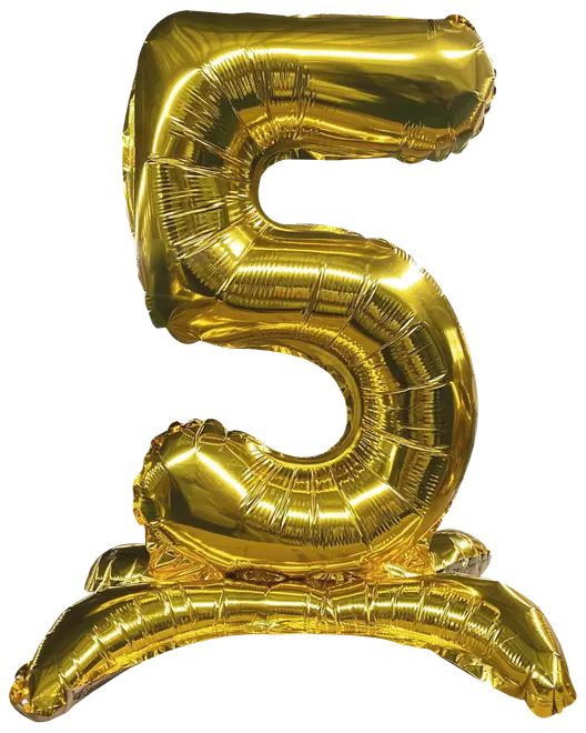 Folieballon Guld 70 cm - Nr 5