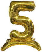 Folieballon Guld 70 cm - Nr 5