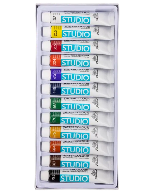 Akvarellfärger - 12 ml