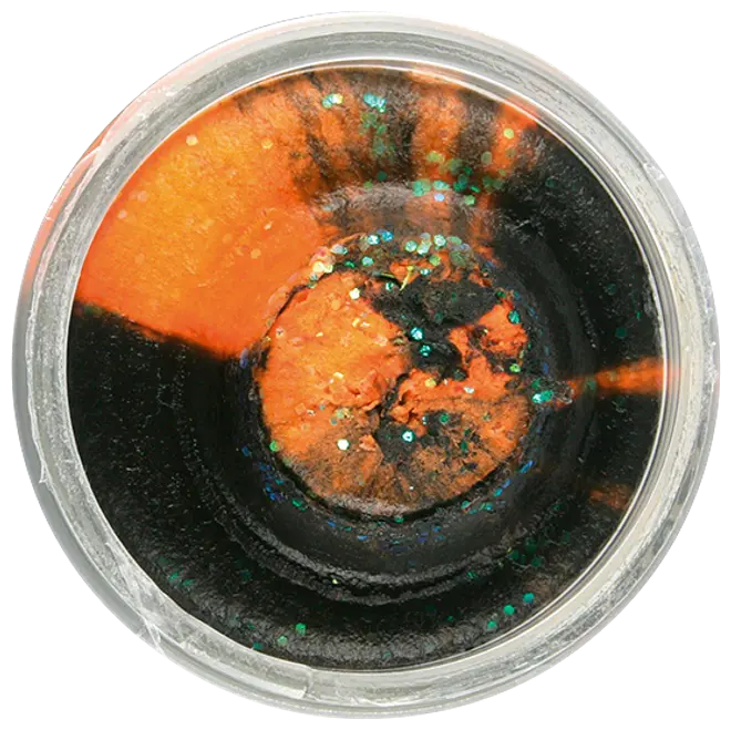 Powerbait Svart/Orange Glitter