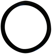 Sort gummi O-ring pakning, cirkulær form, designet til tætning i VVS, bil eller maskineri. Fleksibel, holdbar og modstandsdygtig over for vand, olie og kemikalier.