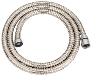 Flexibel duschslang i rostfritt stål med gängade kopplingar i båda ändar. Hållbar, böjresistent och passar de flesta standardduschhuvuden. Enkel installation och pålitligt vattenflöde.