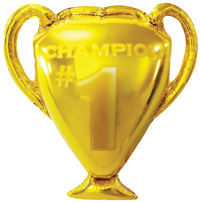 Folieballon 61 cm - Guld pokal