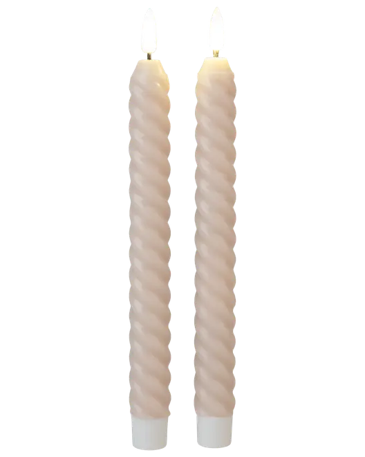 Led-Ljus Snurrat Beige 2-Pack