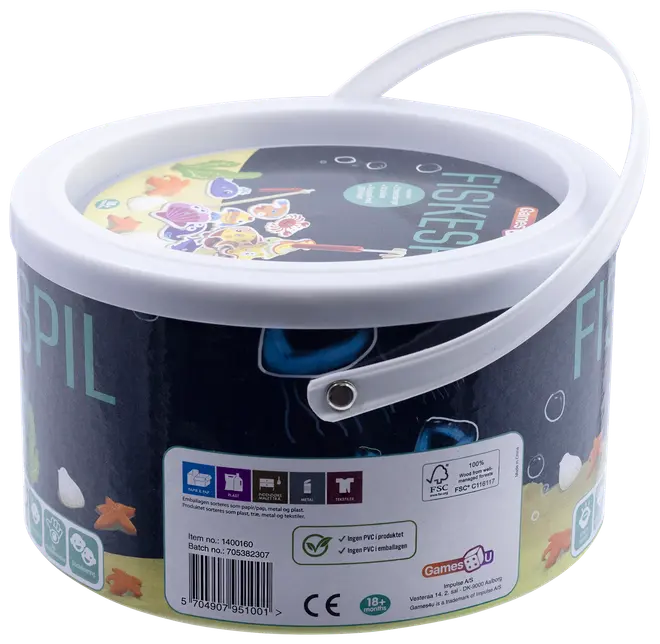 Fiskespil med 2 stænger