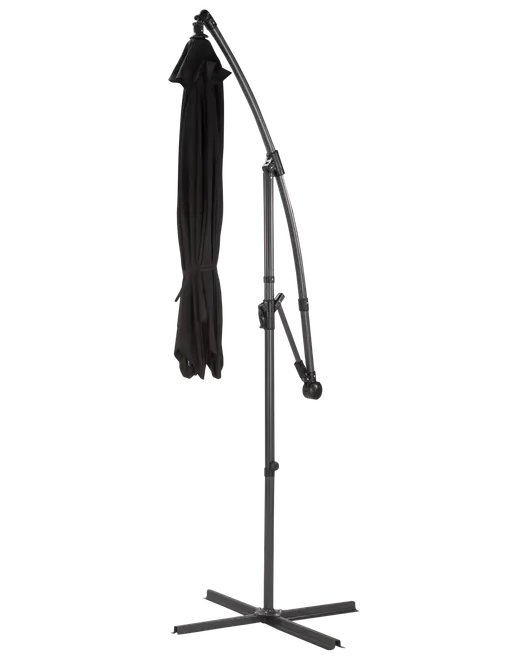 Hängande parasoll Ø3 m - svart