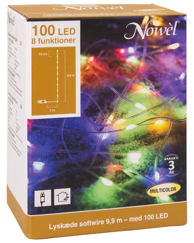 Ljusslinga 100 LED Multi 9,9 meter