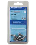 Arvid Nilsson Maskinskrue A4 PH M6 x 16 mm 6-pak