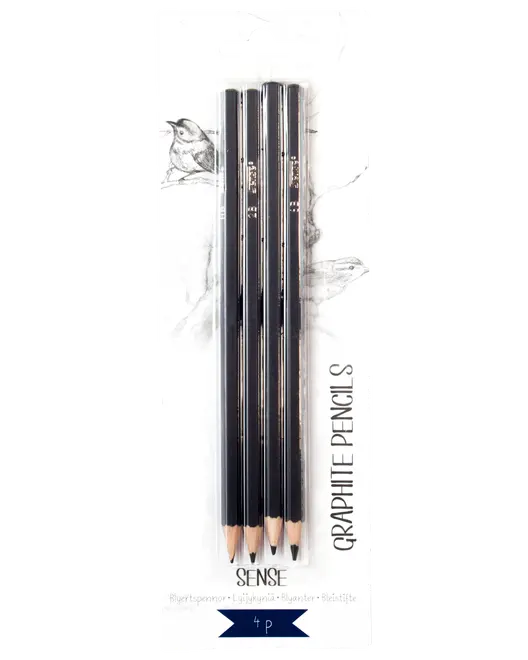 SENSE GRAFITPENNOR 4-PACK