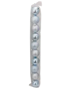  Julgranskulor Ø5 cm 10-pack - Ljusblå