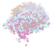 Konfetti stjerner pink