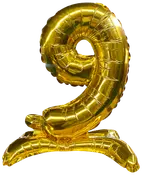 Folieballon Guld 70 cm - Nr 9