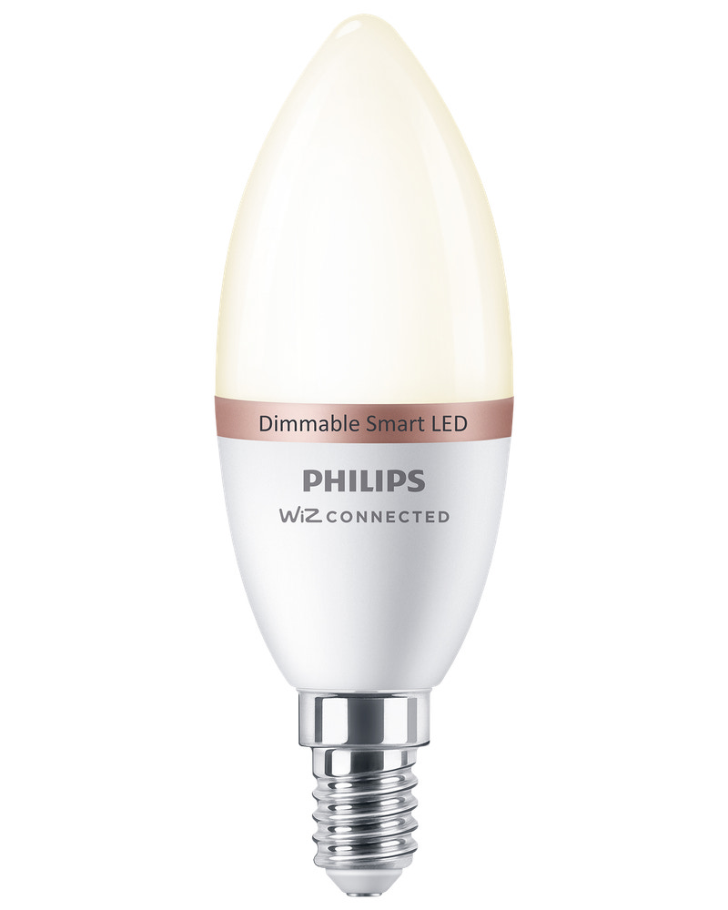 PHILIPS Smart LED-pære 4,9W E14 C37 - Warm White