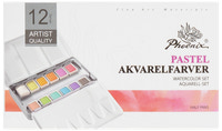 Phoenix Akvarelfarver 12 stk. - pastel