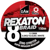 DAM Fletline 8 Braid 150 m 0,13 mm - hvid