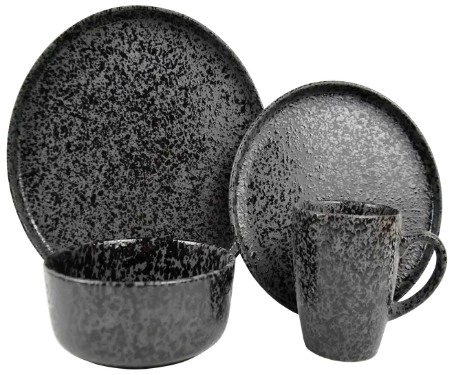 Servicesæt 16 dele - sort