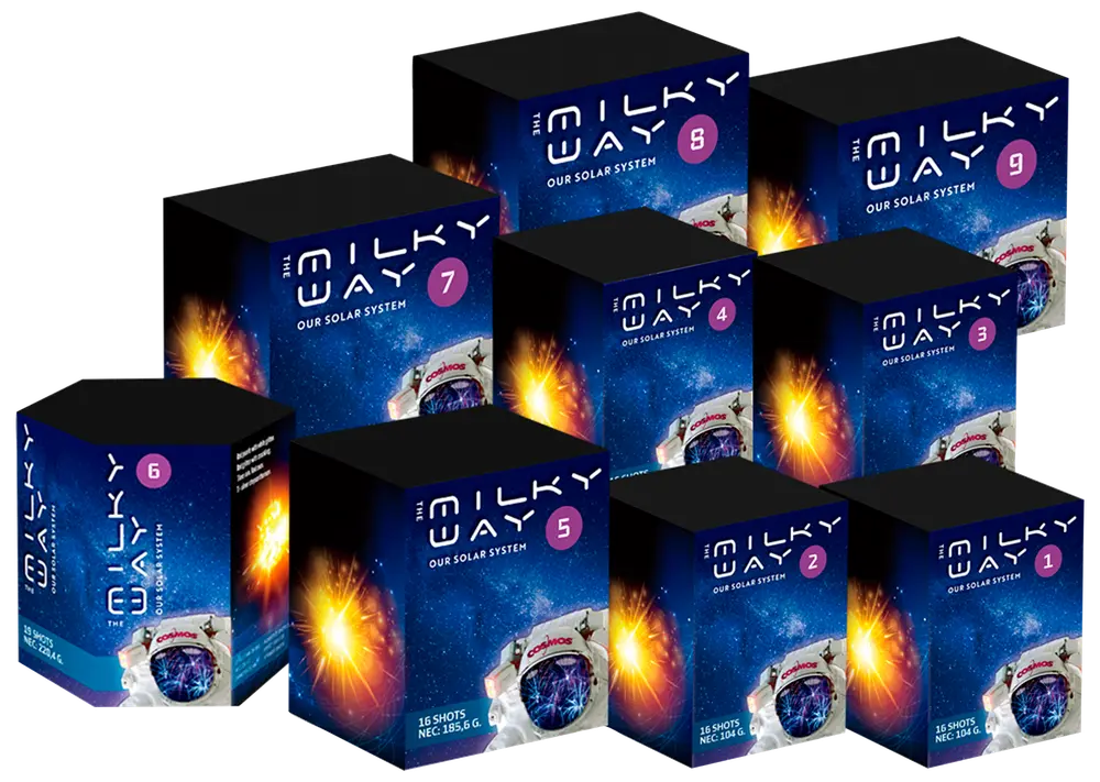 COSMOS Milky Way batterisortiment 9 dele
