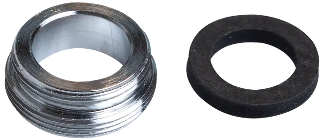 Bussning 22x24mm kromad