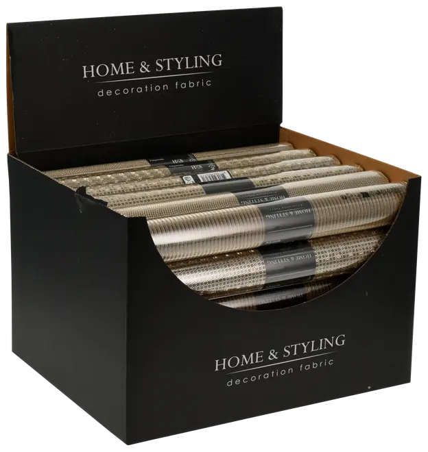 Bordløber champagne - assorterede designs