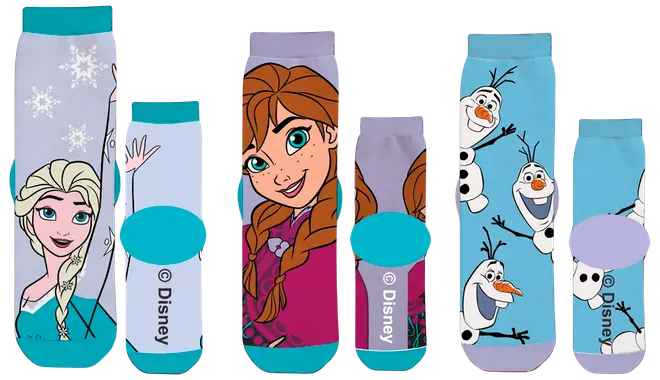 Frozen strømper 3-pak - ass. motiver