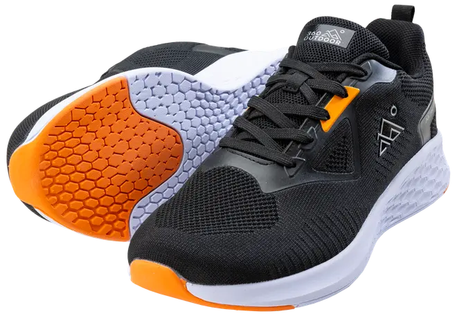 Sneakers svart/orange