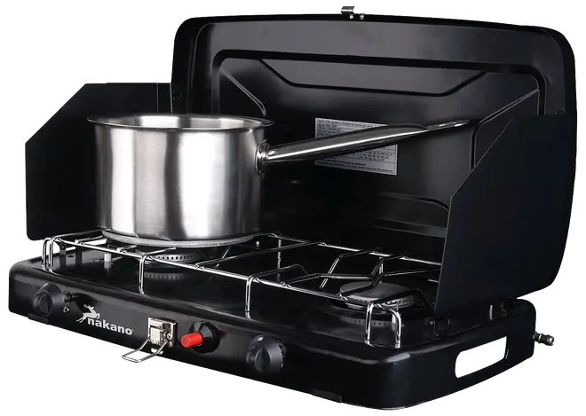 Nakano Bärbar gasspis, 2 brännare