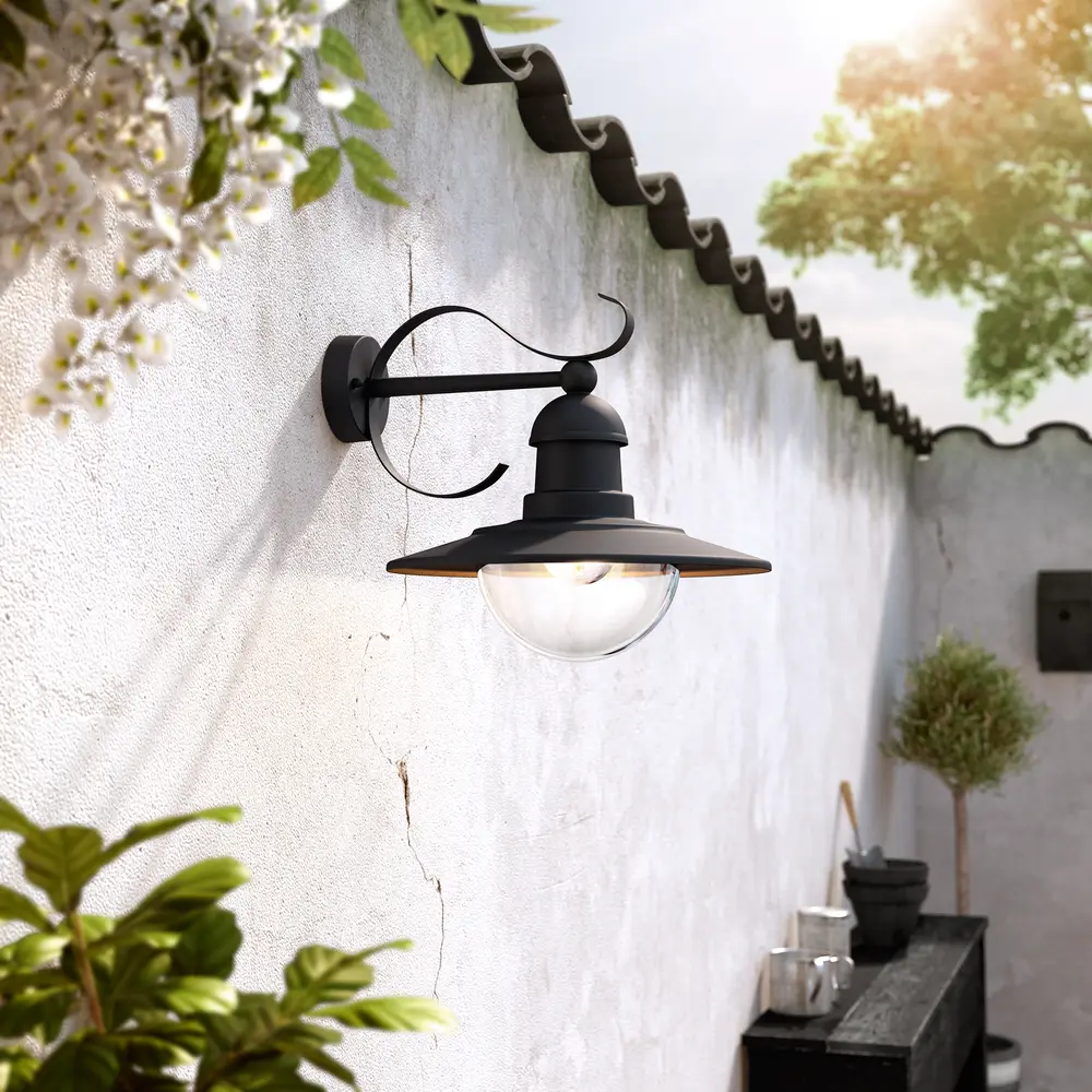 Philips vägglampa Topiary E27 - svart 