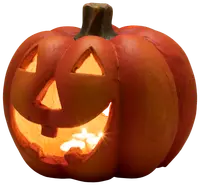 Pumpa ljus 28 cm halloween