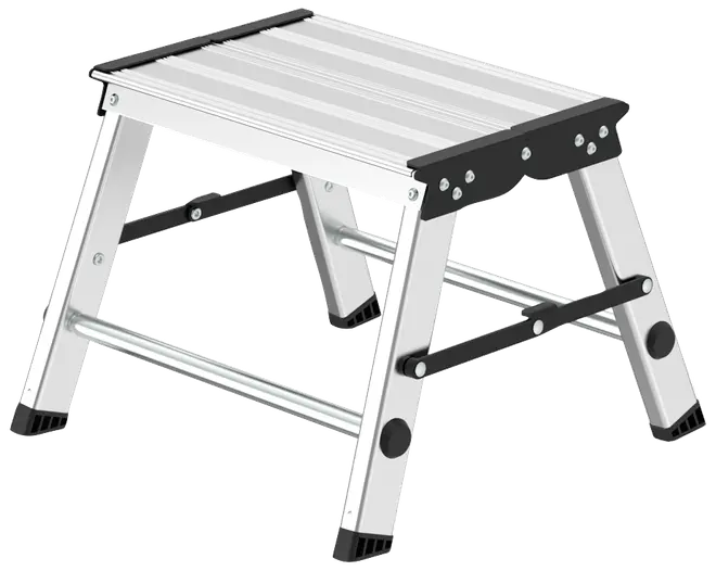 Stegpall 1-steg aluminium