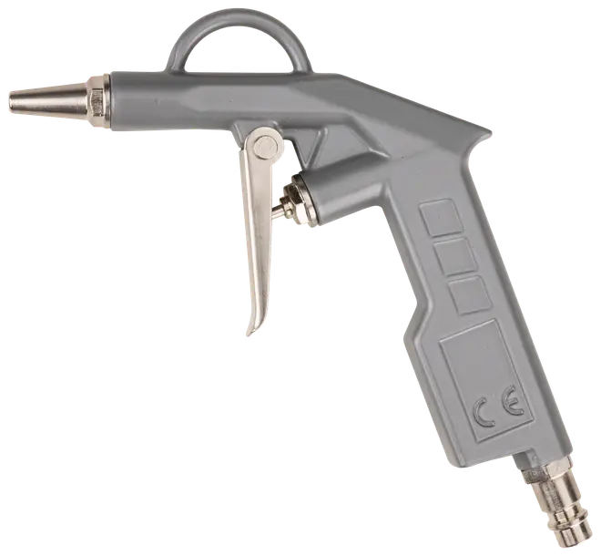 Blæsepistol med kort dyse