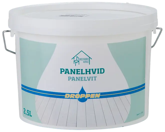 Droppen Interiørlak transparent 2,5 L - Panelhvid