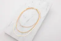 Halsband 3 st - guld