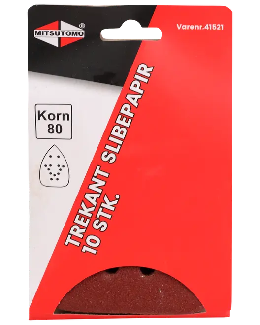 Trekant slibeark K80 10-pak