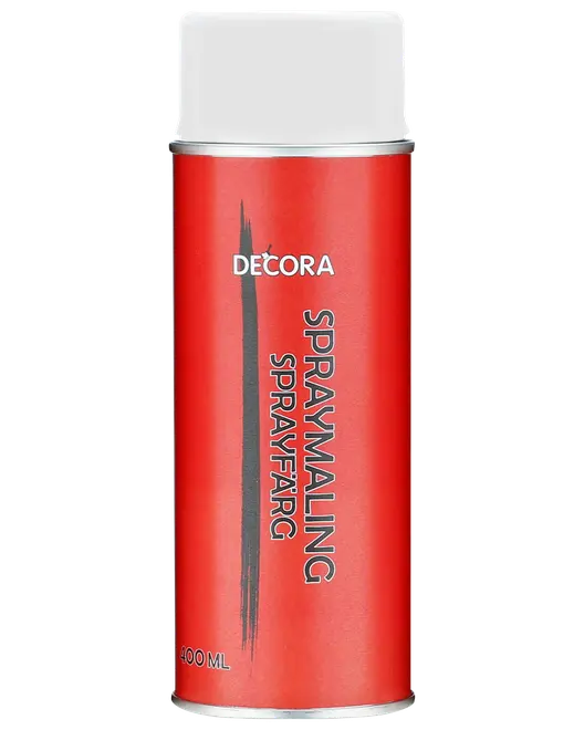 Spraymaling Mat hvid