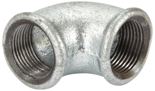 Koppling 90° 1/2'' M/M - galvaniserad